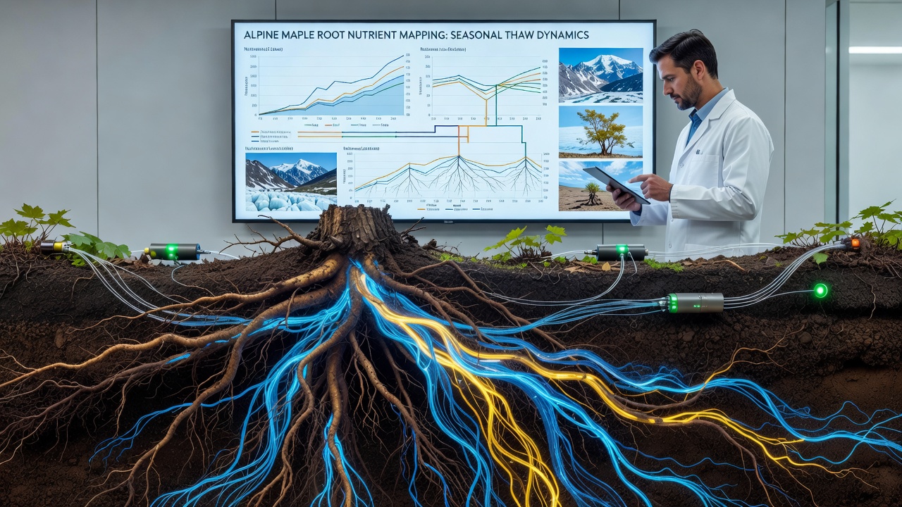 Mapping Soil Nutrient Flows Through Alpine Maple Root Networks During Seasonal Thaws